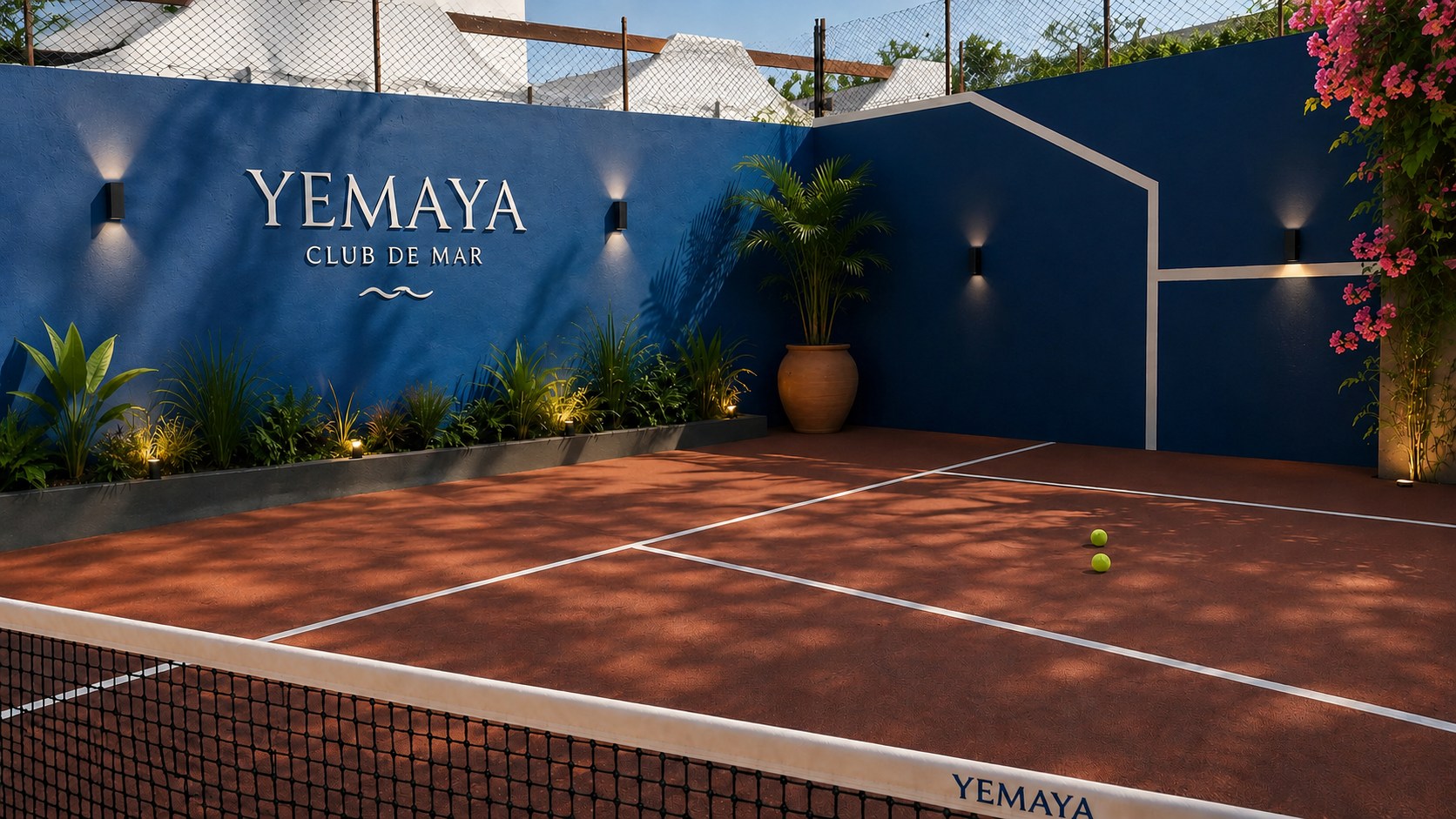 Cancha de pádel proyectada de Yemaya Club de Mar